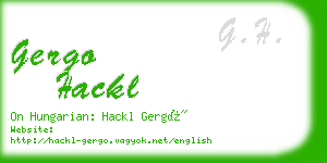 gergo hackl business card